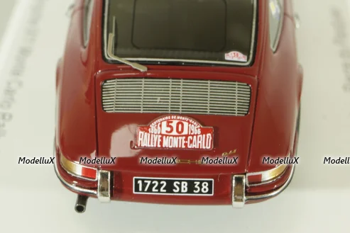Porsche 911 #50, red, Rally Monte Carlo 1966, S6604, Spark 1:43