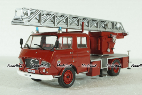 Citroen 450 Oldem 87 Truck Scala 1966, Camions de Pompiers, Hachette 1:43