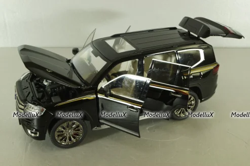 Toyota Land Cruiser 300 2021, black, C0852, Che Zhi 1:18