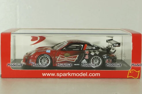 Porsche 911 (997) GT3 Cup #58, red, Carrera Cup Asia 2013, SA037, Spark 1:43