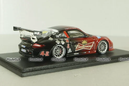 Porsche 911 (997) GT3 Cup #58, red, Carrera Cup Asia 2013, SA037, Spark 1:43