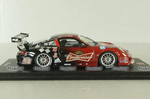 Porsche 911 (997) GT3 Cup #58, red, Carrera Cup Asia 2013, SA037, Spark 1:43