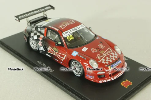 Porsche 911 (997) GT3 Cup #58, red, Carrera Cup Asia 2013, SA037, Spark 1:43