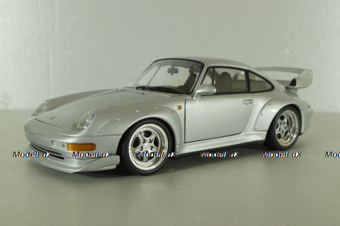 Porsche 911 GT2 (993) Street 1997 Arctic Silver Metallic 180065000, UT Models 1:18