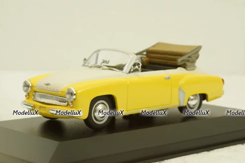 Wartburg A311 Cabriolet, 1958, yellow/white, 940015931, Maxichamps 1:43