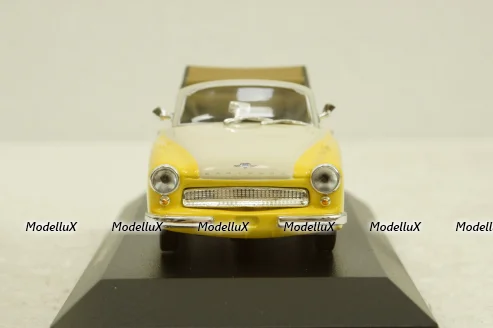 Wartburg A311 Cabriolet, 1958, yellow/white, 940015931, Maxichamps 1:43