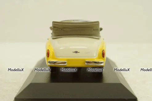 Wartburg A311 Cabriolet, 1958, yellow/white, 940015931, Maxichamps 1:43