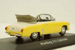 Wartburg A311 Cabriolet, 1958, yellow/white, 940015931, Maxichamps 1:43