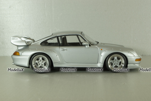 Porsche 911 GT2 (993) Street 1997 Arctic Silver Metallic 180065000, UT Models 1:18