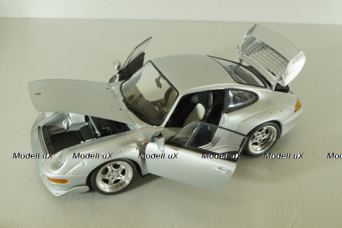 Porsche 911 GT2 (993) Street 1997 Arctic Silver Metallic 180065000, UT Models 1:18