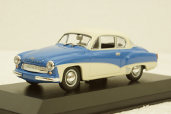 Wartburg A311 Coupe, 1958, blue/white, 940015920, Maxichamps 1:43