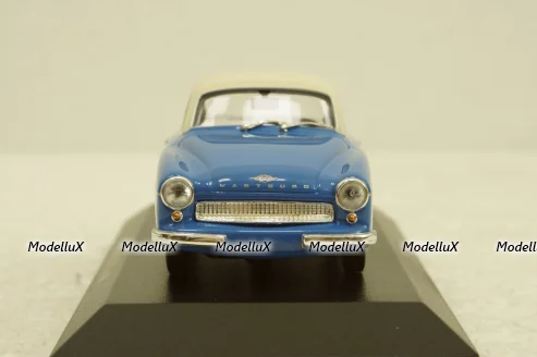 Wartburg A311 Coupe, 1958, blue/white, 940015920, Maxichamps 1:43