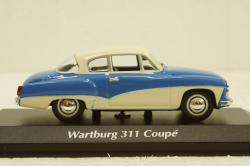 Wartburg A311 Coupe, 1958, blue/white, 940015920, Maxichamps 1:43