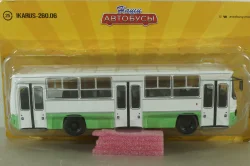 Икарус-260.06 автобус, белый/зеленый, NA025, Наши Автобусы №25, 1:43
