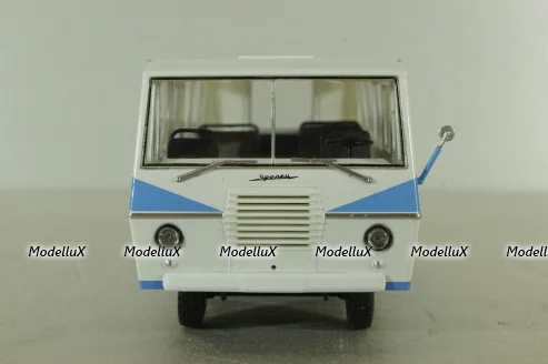 Уралец-66 белый/голубой, Наши Автобусы №67, Modimio 1:43