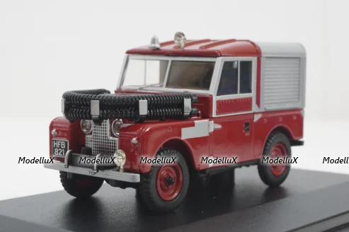 Land Rover 88 Fire Appliance, red, 188012 Oxford 1:43