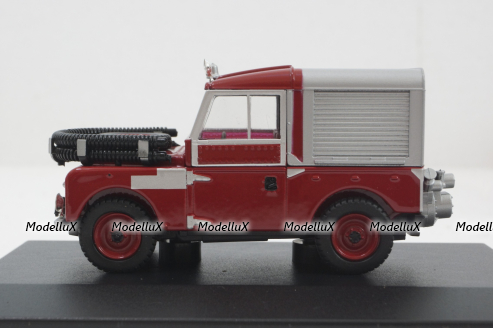 Land Rover 88 Fire Appliance, red, 188012 Oxford 1:43
