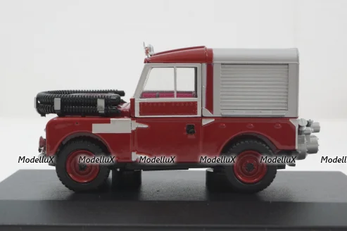 Land Rover 88 Fire Appliance, red, 188012 Oxford 1:43