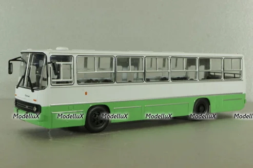 Икарус-260.06 автобус, белый/зеленый, NA025, Наши Автобусы №25, 1:43