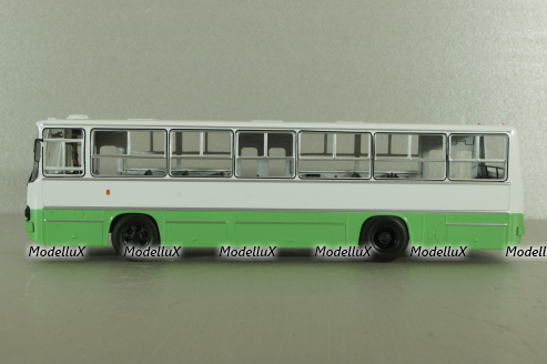 Икарус-260.06 автобус, белый/зеленый, NA025, Наши Автобусы №25, 1:43