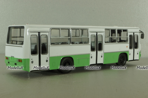 Икарус-260.06 автобус, белый/зеленый, NA025, Наши Автобусы №25, 1:43