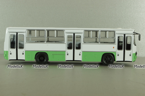Икарус-260.06 автобус, белый/зеленый, NA025, Наши Автобусы №25, 1:43