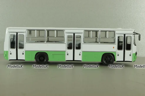Икарус-260.06 автобус, белый/зеленый, NA025, Наши Автобусы №25, 1:43