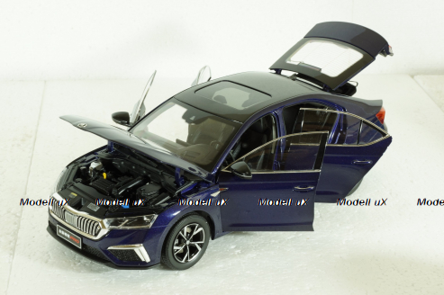 Skoda Octavia PRO (A8) 2021, Blue, Paudi 1:18 Без коробки!