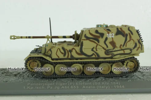 Panzerjager Tiger (P) Elefant (Sd.Kfz.184), Anzio (Italy) 1944, Altaya 1:72