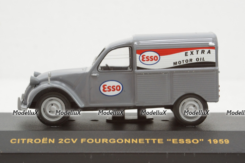 Citroen 2CV Fourgonnette "ESSO" 1959 grey, CLC110, IXO 1:43