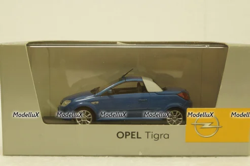 Opel Tigra TwinTop, blue, 403043133, Minichamps 1:43