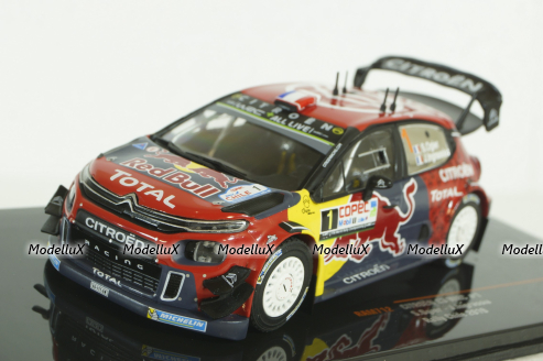 Citroen C3 WRC, S.Ogier/J.Ingrassia, Red Bull Rally Chile 2019, RAM712, IXO 1:43