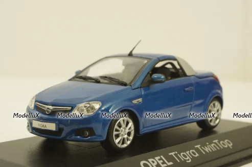 Opel Tigra TwinTop, blue, 403043133, Minichamps 1:43