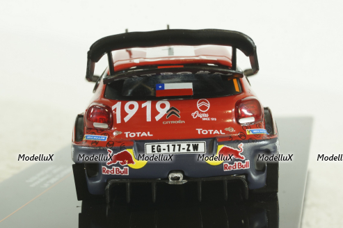 Citroen C3 WRC, S.Ogier/J.Ingrassia, Red Bull Rally Chile 2019, RAM712, IXO 1:43