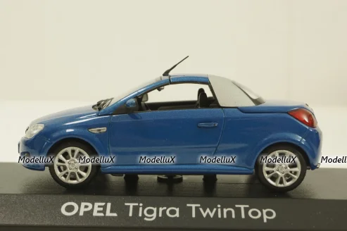 Opel Tigra TwinTop, blue, 403043133, Minichamps 1:43
