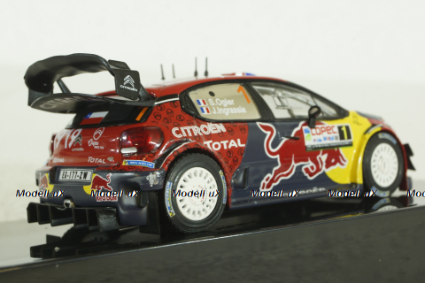 Citroen C3 WRC, S.Ogier/J.Ingrassia, Red Bull Rally Chile 2019, RAM712, IXO 1:43