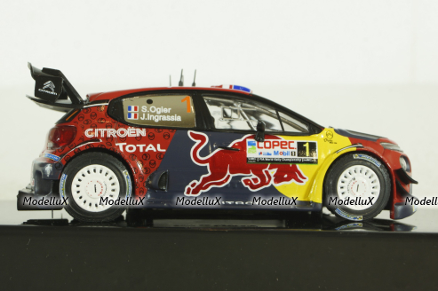 Citroen C3 WRC, S.Ogier/J.Ingrassia, Red Bull Rally Chile 2019, RAM712, IXO 1:43