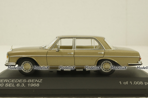 Mercedes 300 SEL 6.3 (W109) 1968 gold, WhiteBox 1:43