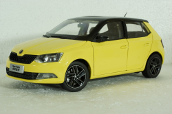 Skoda Fabia III 2015, yellow, 2350Y, Paudi 1:18