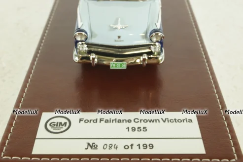 Ford Fairlane Crown Victoria blue, 1955, GIM036A, GIM 1:43