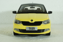 Skoda Fabia III 2015, yellow, 2350Y, Paudi 1:18