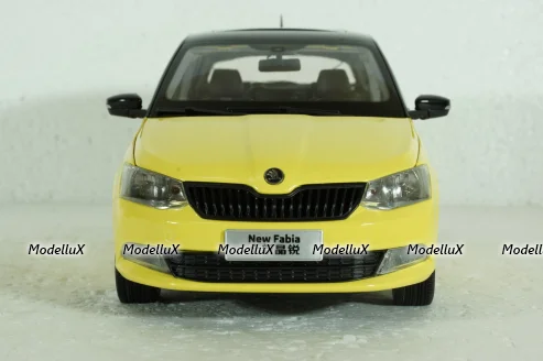 Skoda Fabia III 2015, yellow, 2350Y, Paudi 1:18