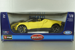 Bugatti W16 Mistral 2023, yellow, BU11051Y, Burago 1:18