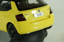 Skoda Fabia III 2015, yellow, 2350Y, Paudi 1:18