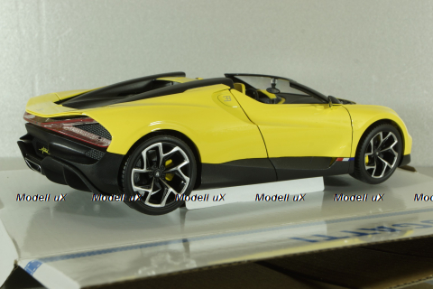 Bugatti W16 Mistral 2023, yellow, BU11051Y, Burago 1:18    