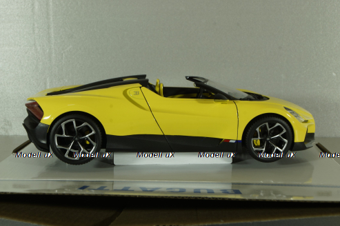 Bugatti W16 Mistral 2023, yellow, BU11051Y, Burago 1:18    