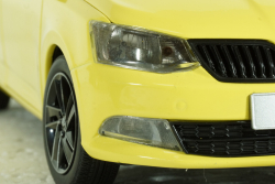 Skoda Fabia III 2015, yellow, 2350Y, Paudi 1:18