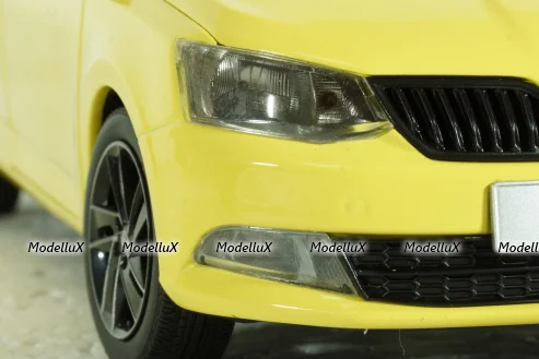Skoda Fabia III 2015, yellow, 2350Y, Paudi 1:18