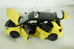 Skoda Fabia III 2015, yellow, 2350Y, Paudi 1:18