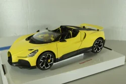Bugatti W16 Mistral 2023, yellow, BU11051Y, Burago 1:18    